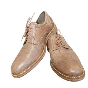 MEPHISTO Air Jet Men's Shoes SZ 9.5 Brown Leather Portugal Lace Up Career Party